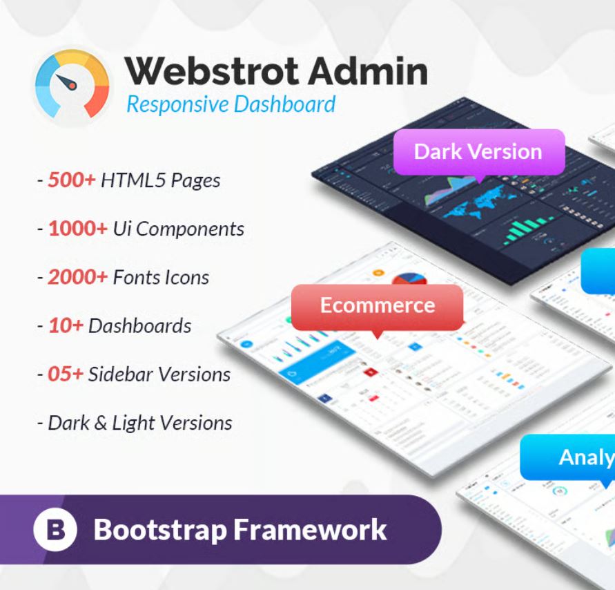 Webstrot Admin Panel Bootstrap Dashboard Template
