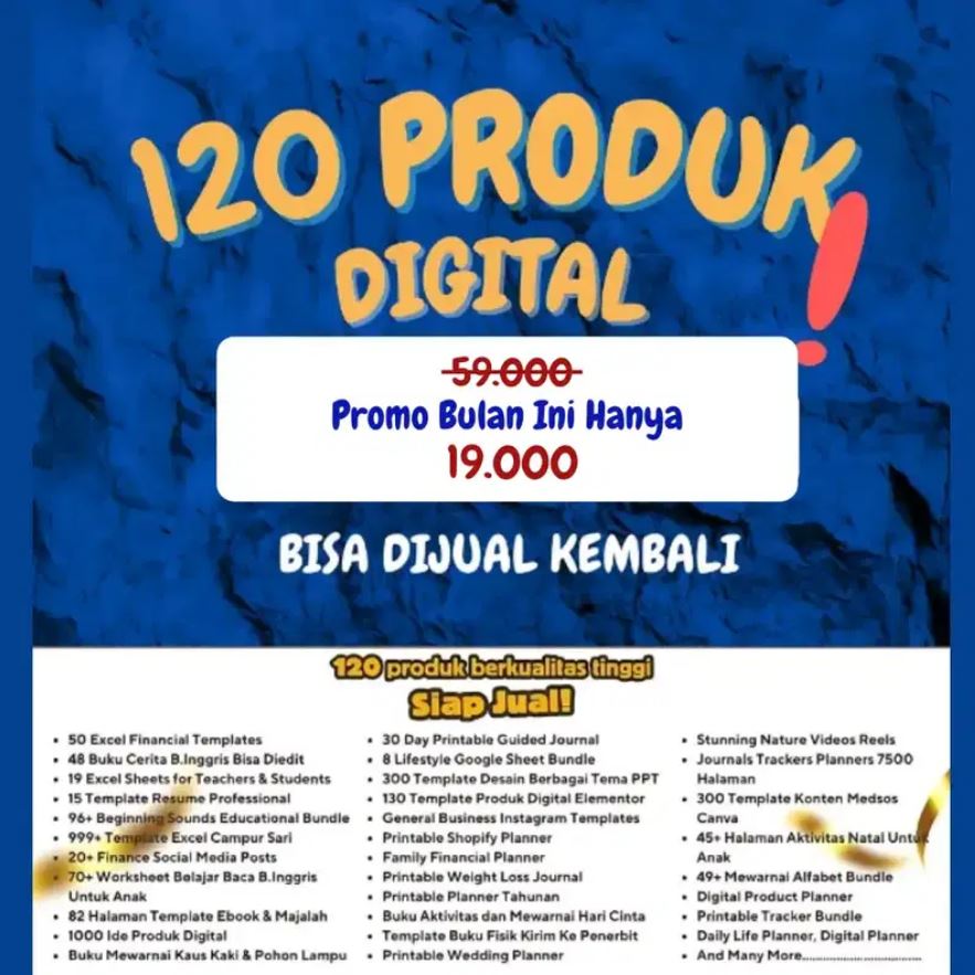 120 Produk Digital Premium Siap Jual Kembali!